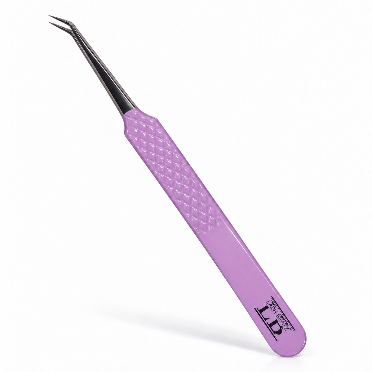 45° Angled Lash Tweezers – Pink, Blue & Lilac
